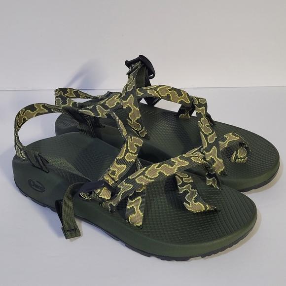 Chaco Men's Z/2 Green Camo Sandals - Picture 4 of 11